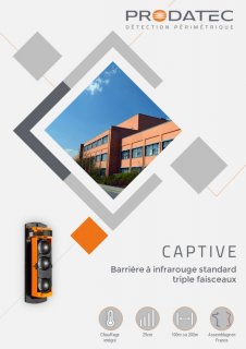 Captive - Barrière infrarouge triple faisceaux économique