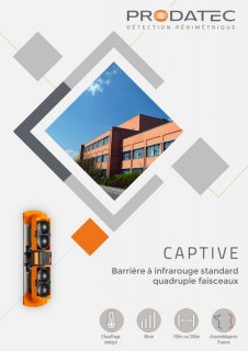 Captive - Barrière infrarouge quadruple faisceaux économique