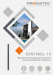 SENTINEL 15 : Barrière à infrarouge DISCRÈTE pour la protection d’ouverture (fenêtre, porte garage…)